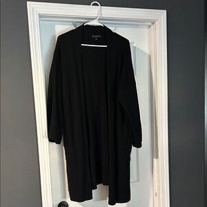 Banana Republic Black Long Open-Front Cardigan
